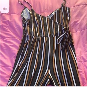 Striped jumpsuit